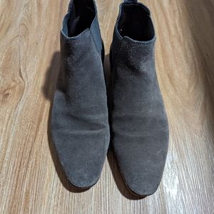 Grey Suede Chelsea Boots